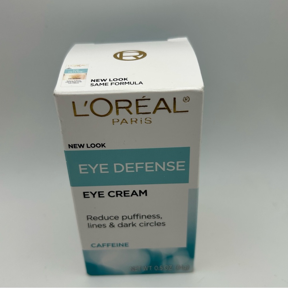 NEW L'Oreal Paris Skincare Eye Defense Eye Cream 0.5 oz with caffeine